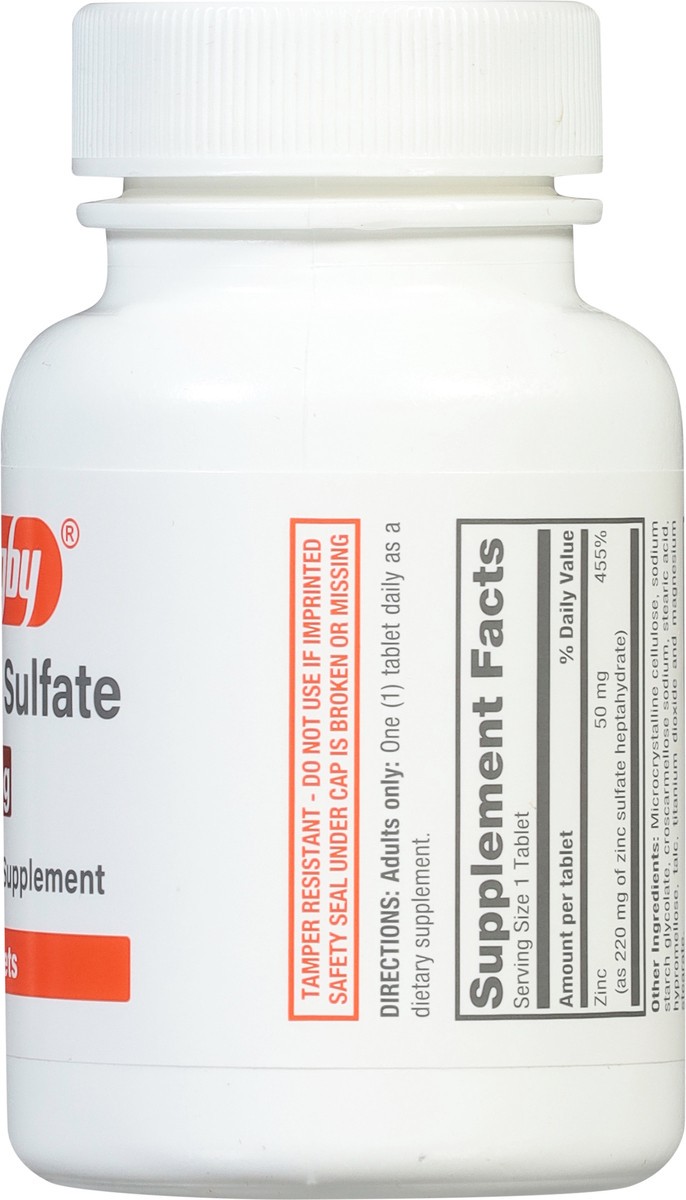 slide 5 of 13, Rugby 220 mg Zinc Sulfate 100 Tablets, 1000 ct