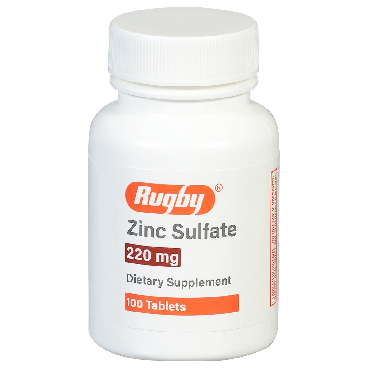 slide 12 of 13, Rugby 220 mg Zinc Sulfate 100 Tablets, 1000 ct