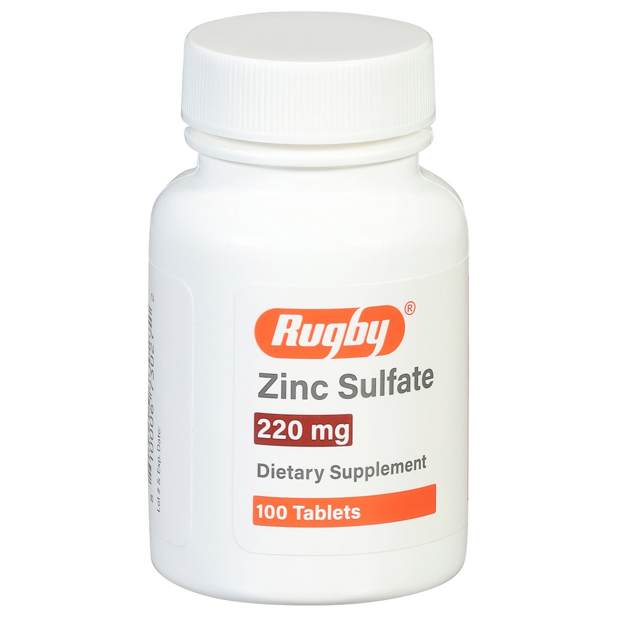 slide 2 of 13, Rugby 220 mg Zinc Sulfate 100 Tablets, 1000 ct