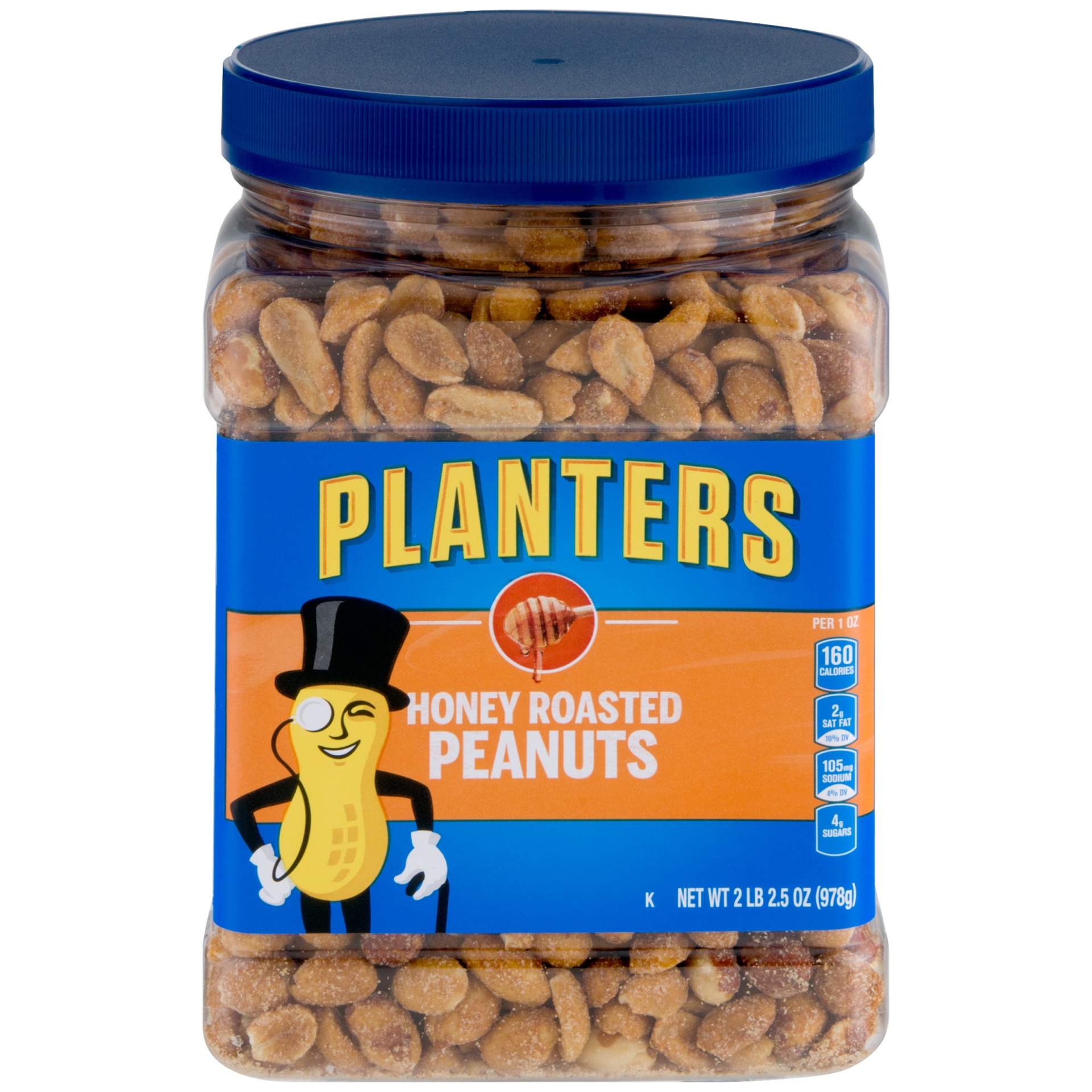 slide 1 of 13, Planters Honey Roasted Peanuts 66.5 oz, 2 lb