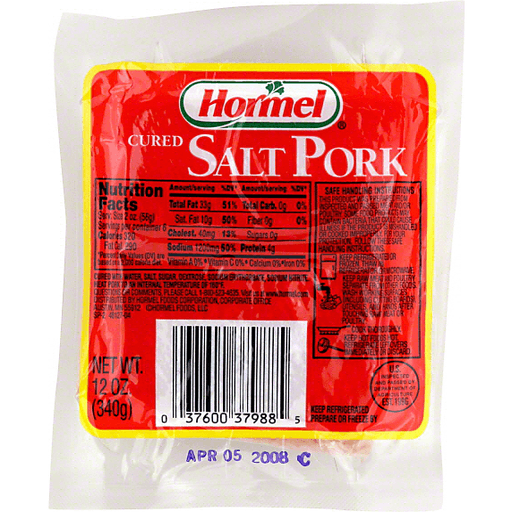 slide 2 of 2, Hormel Cured Salt Pork, Vac-Pack, 12 oz