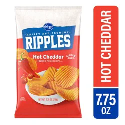 Kroger Hot Cheddar Potato Chips - 7.75 oz