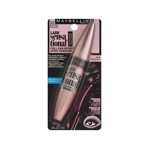 slide 1 of 1, Maybelline Lash Sensational Waterproof Mascara, Black Pearl, 0.3 oz