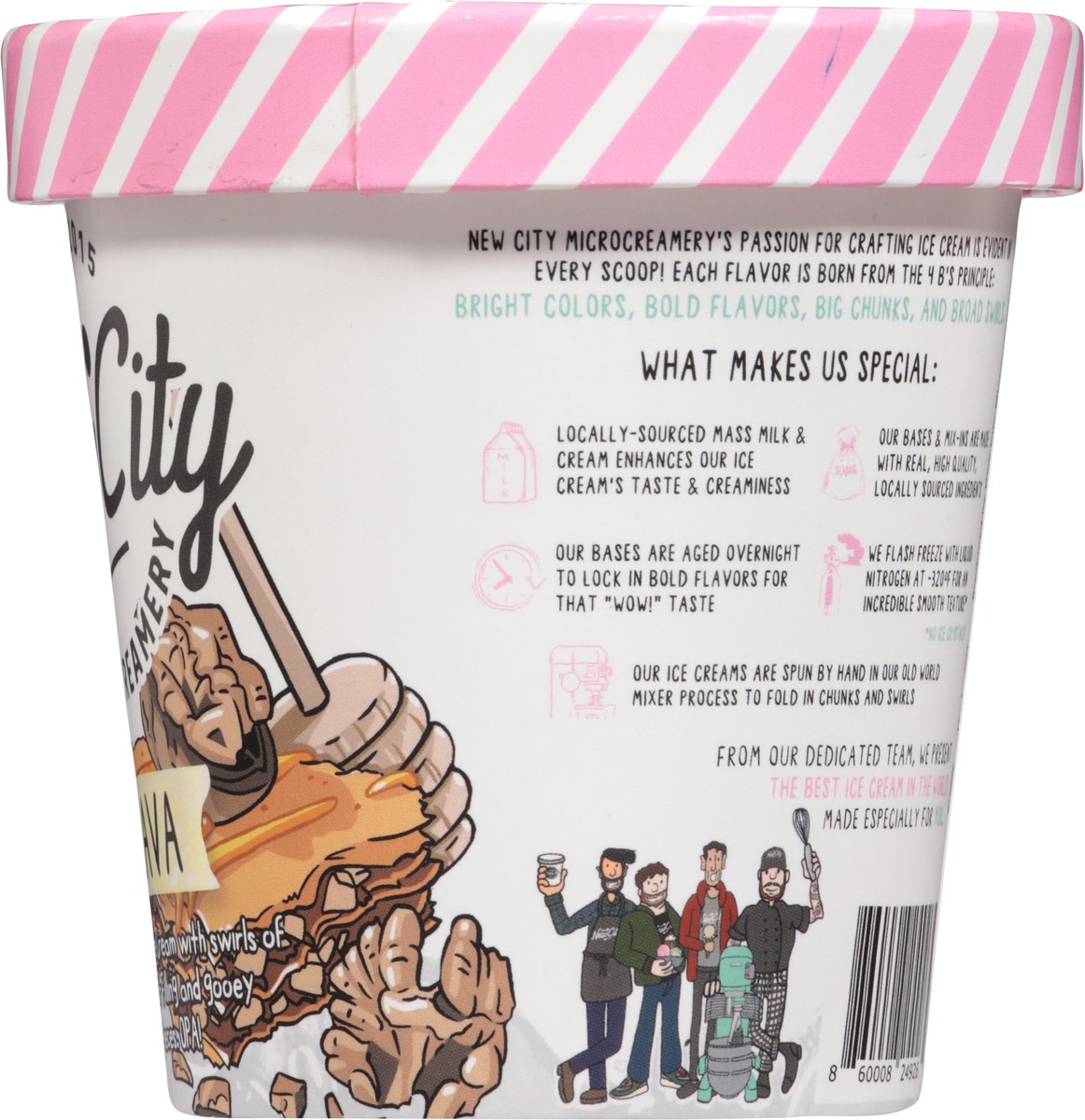 slide 14 of 15, New City Microcreamery Baklava Ice Cream 14 fl oz, 14 fl oz