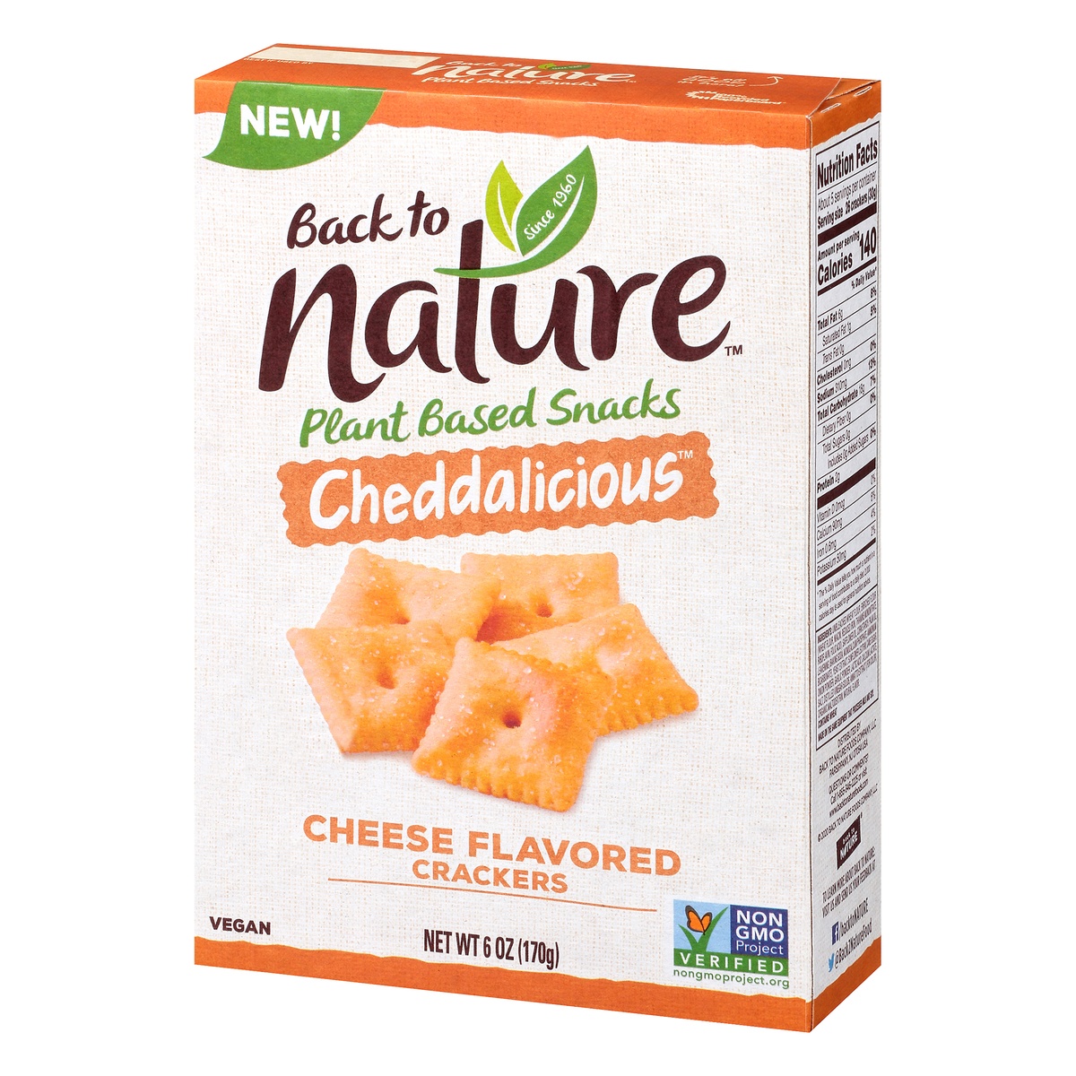 slide 3 of 9, Back to Nature Crispy Cheddar Crackers, 7.5 oz