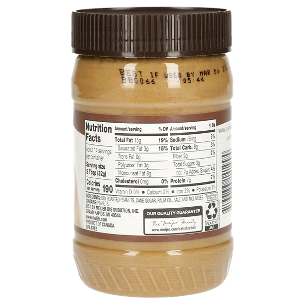 slide 5 of 5, True Goodness No Stir Crunchy Peanut Butter Spread, 16 oz