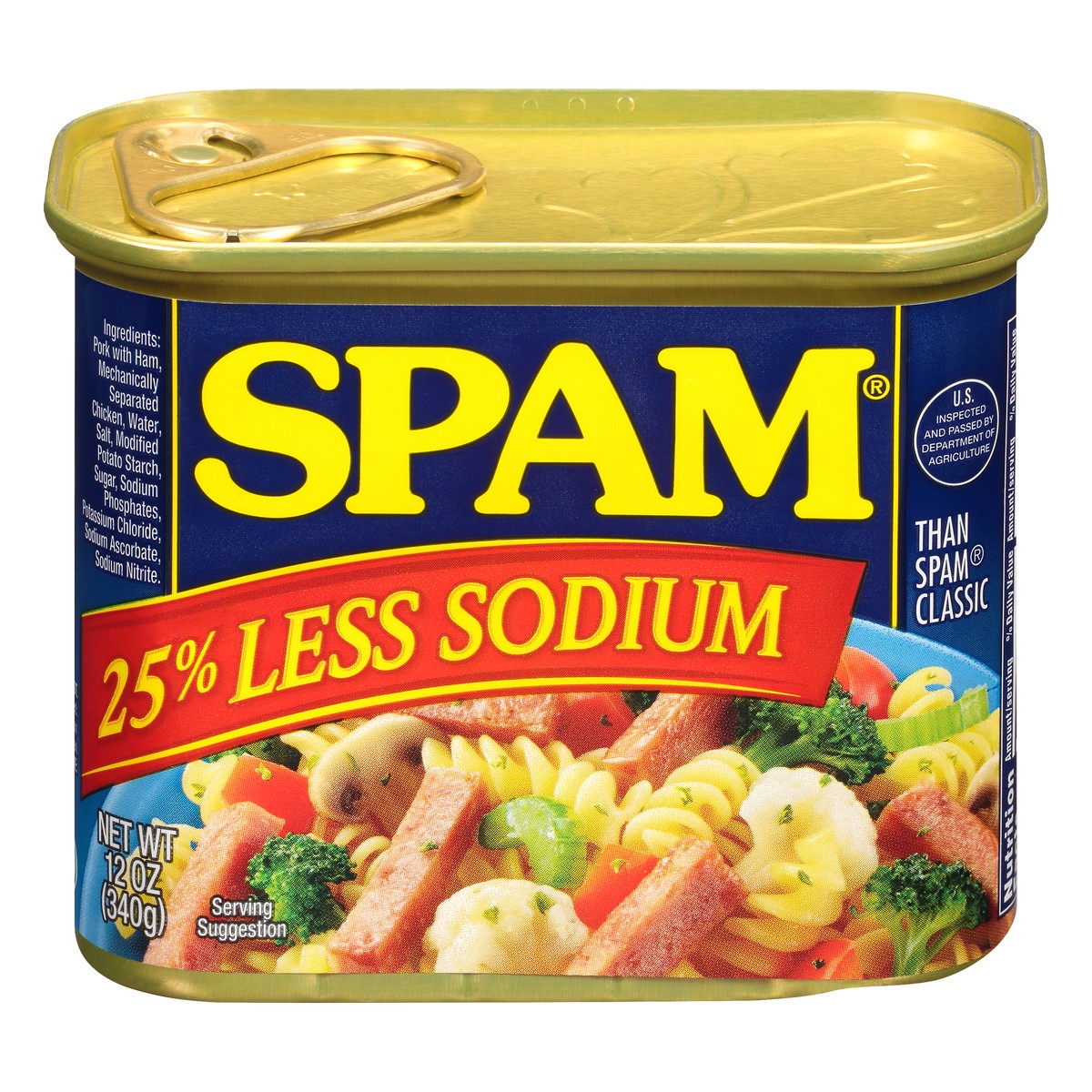 slide 13 of 13, SPAM 25% Less Sodium Classic Meatloaf 12 oz, 12 oz