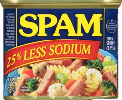 SPAM 25% Less Sodium Classic Meatloaf 12 oz