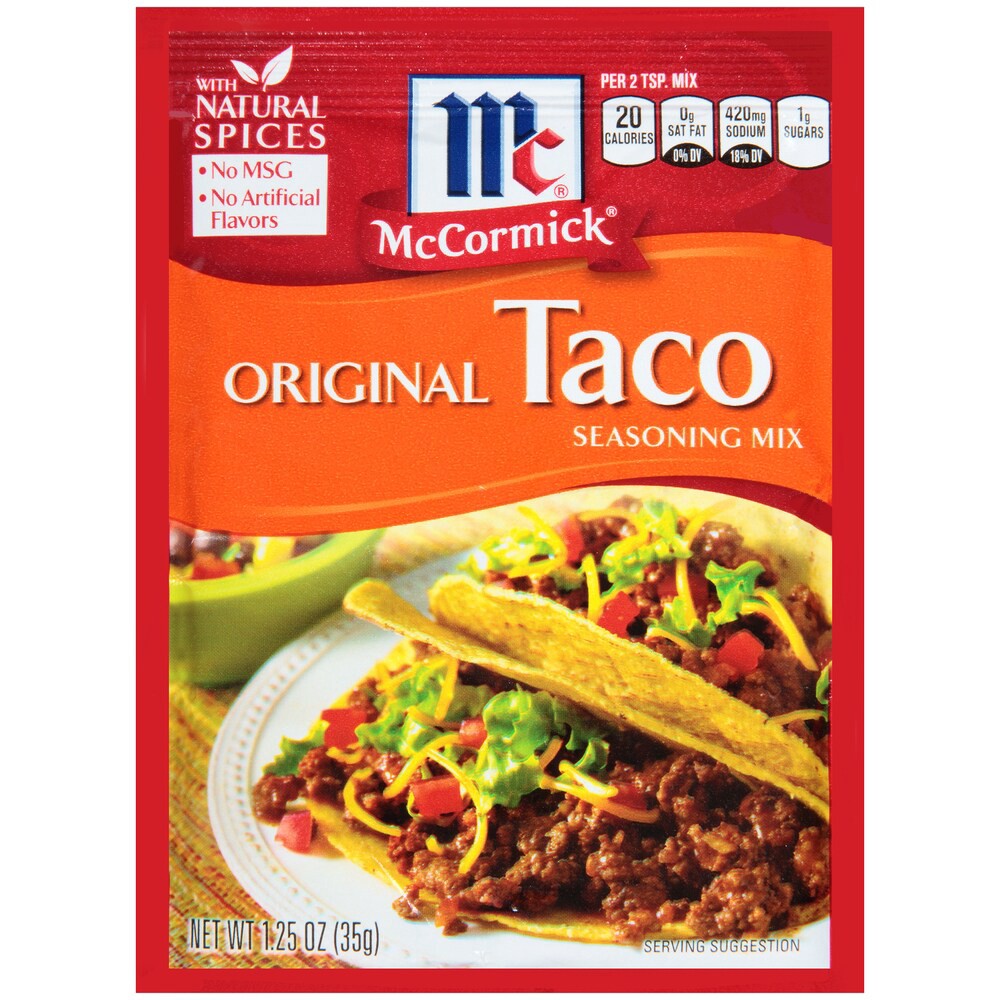 slide 1 of 6, McCormick Original Taco Seasoning Mix - 1 Oz, 1 oz