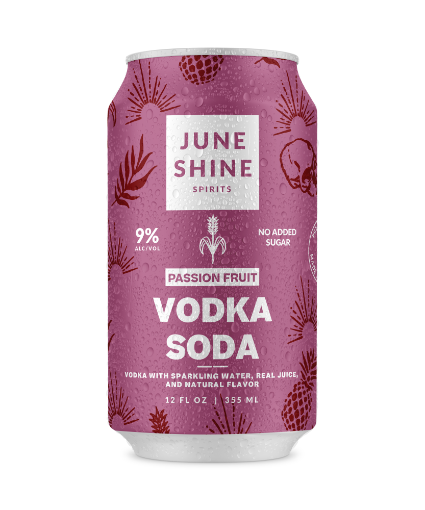 slide 1 of 1, Juneshine Passion Fruit Vodka Soda, 12 oz / 4 ct