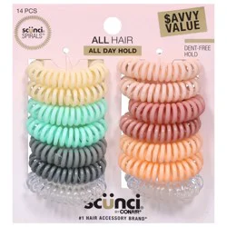 scünci Dent-Free Hold Spirals Savvy Value 14 Each