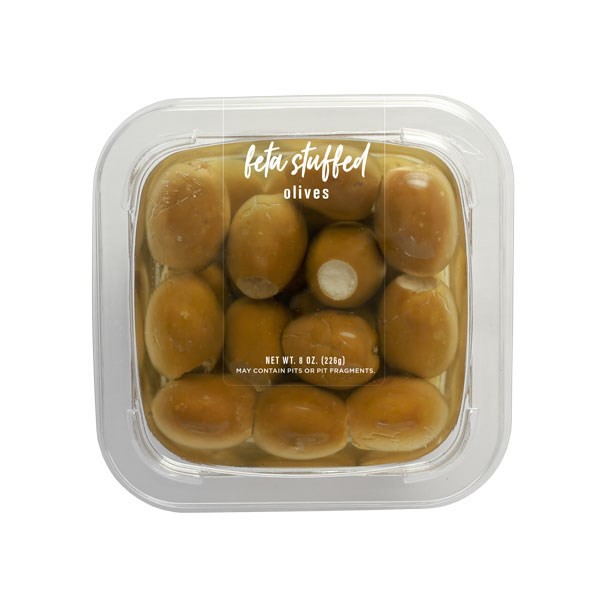 slide 1 of 1, DeLallo Feta Stuffed Olives In Oil, 8 oz