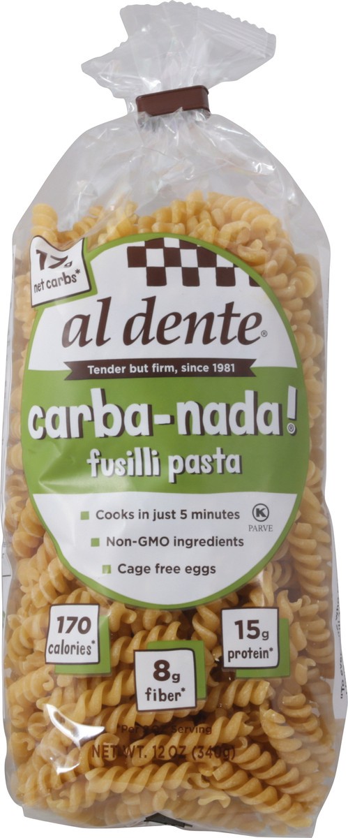 slide 8 of 13, Al Dente Carba-Nada Fusilli Pasta - 12 oz, 12 oz