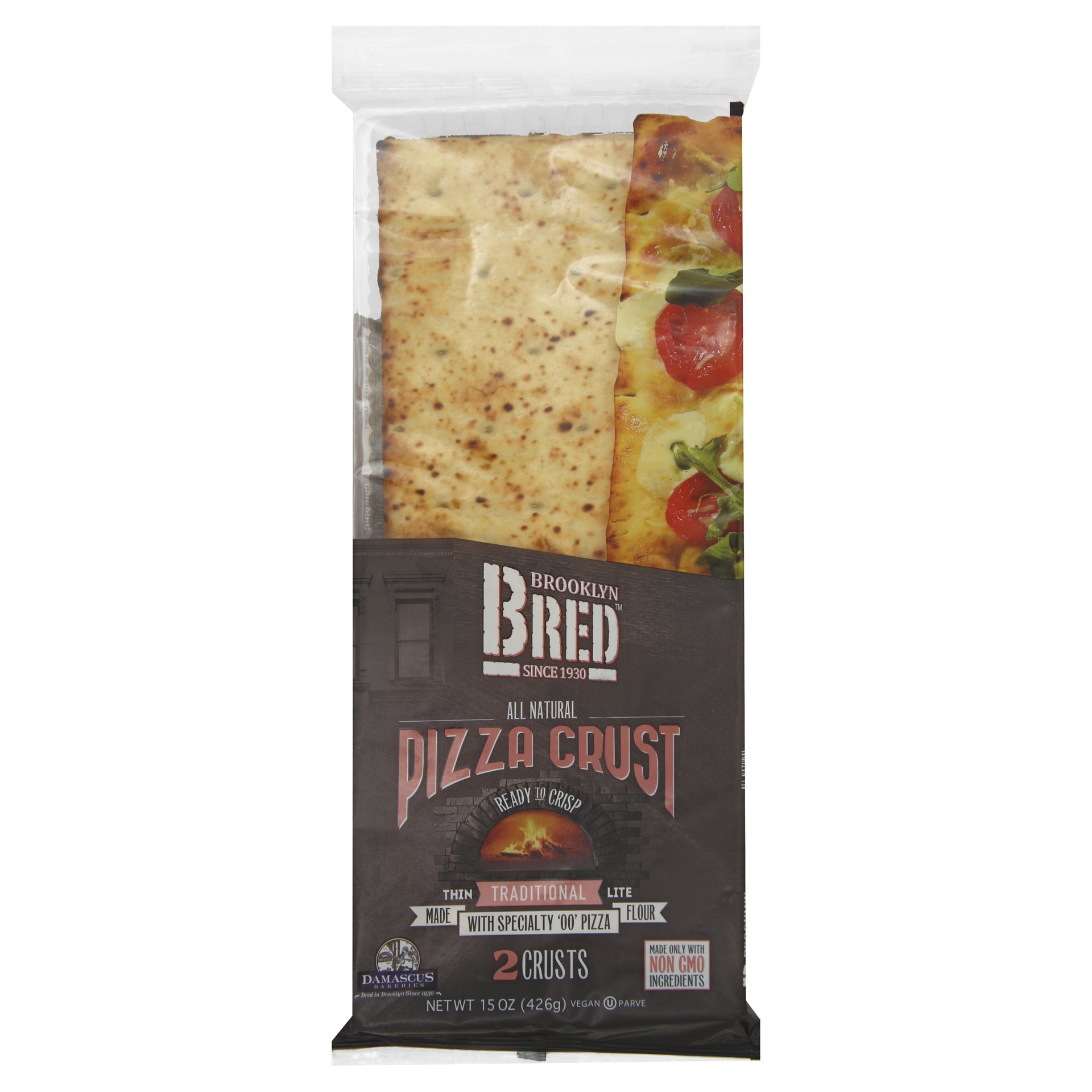 slide 1 of 1, Brooklyn Bread Brooklyn Bred Bakery Traditional Pizza Crust, 15 oz