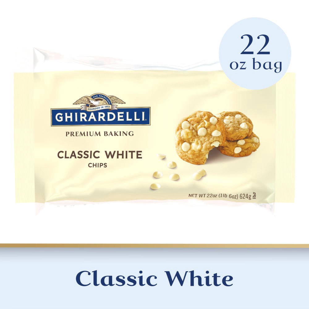 slide 1 of 3, GHIRARDELLI® Classic White Premium Baking Chips, 22 oz