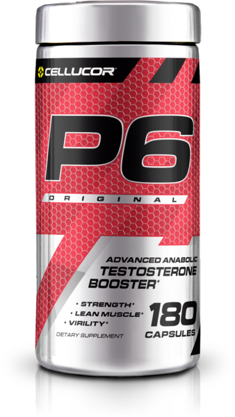 slide 1 of 4, Cellucor, P6 Original, Testosterone, Unflavored, Testosterone Booster, Lean Muscle, 1.50 g