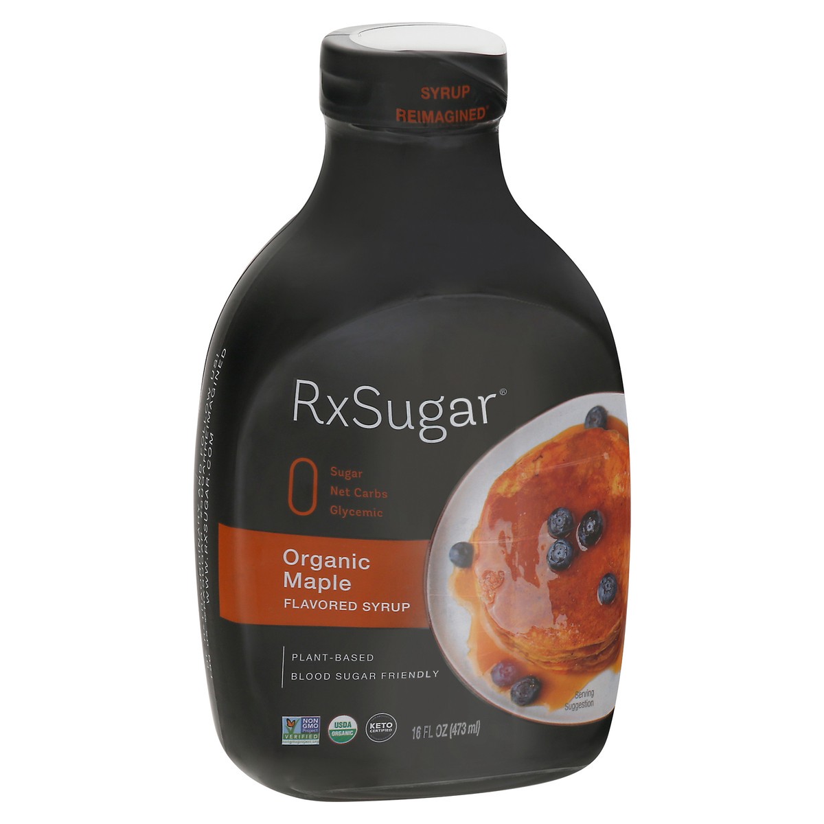 slide 4 of 9, RxSugar Organic Pancake Syrup 16 fl oz, 16 fl oz