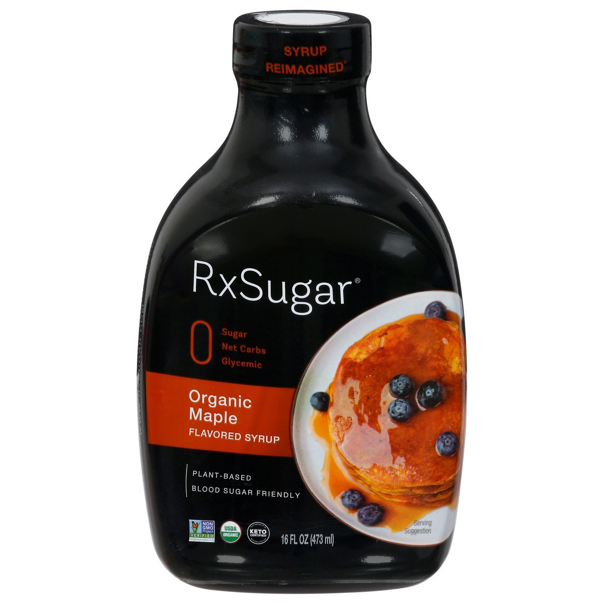 slide 1 of 9, RxSugar Organic Pancake Syrup 16 fl oz, 16 fl oz