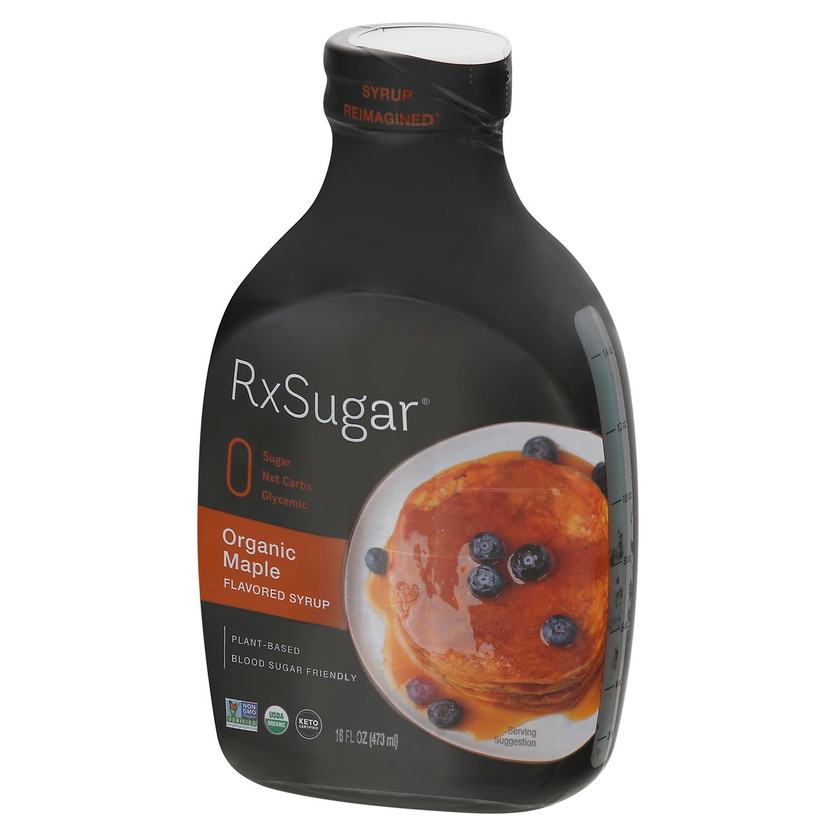 slide 8 of 9, RxSugar Organic Pancake Syrup 16 fl oz, 16 fl oz