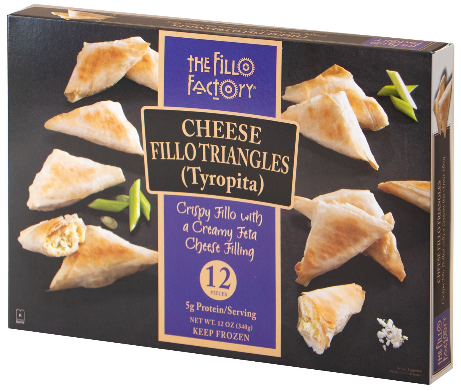 slide 1 of 1, Fillo Factory The Fillo Factory Tyropita Feta Cheese Appetizer, 12 oz