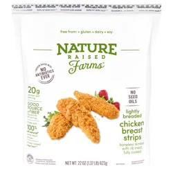 Nature Raised Farms Chicken Breast Strip 22 Oz