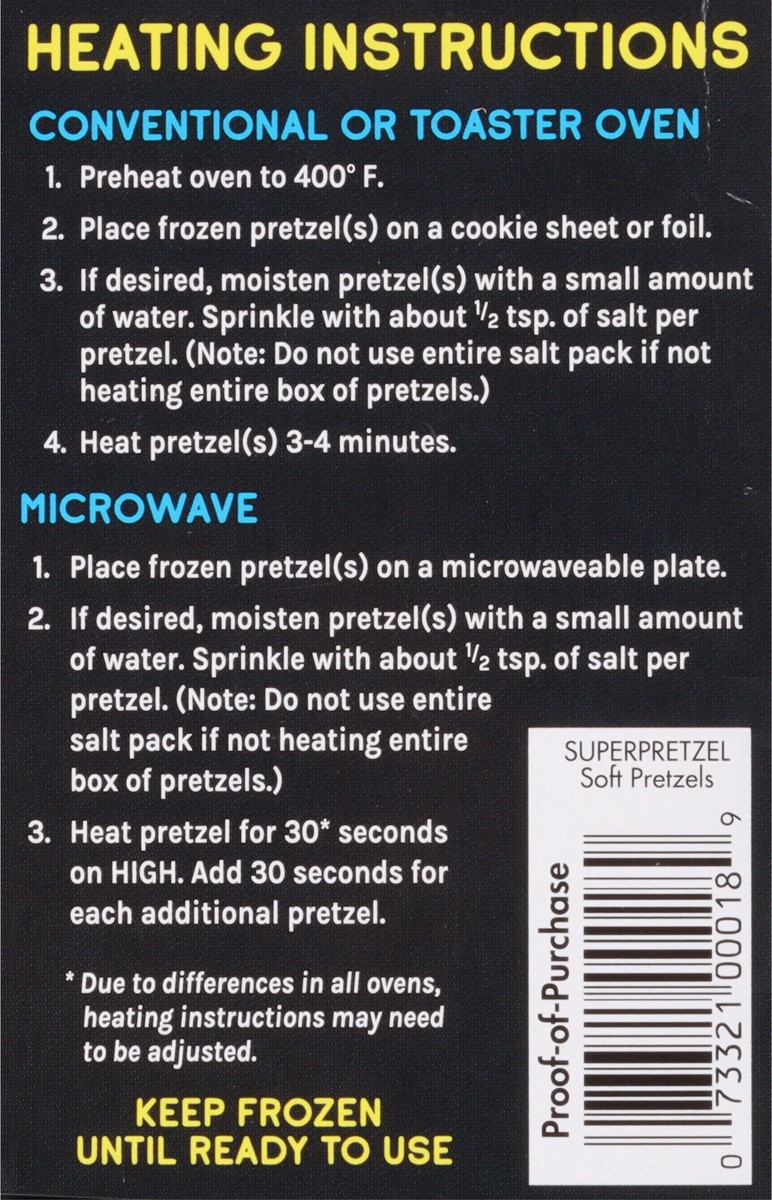 slide 4 of 9, SUPERPRETZEL Pretzels, Soft, Original, 6 ct