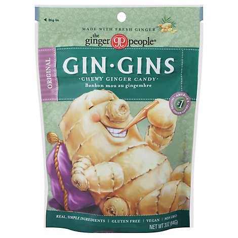 slide 1 of 1, Ginger People Gin-Gins Candies Ginger Chewy - 3 Oz, 3 oz