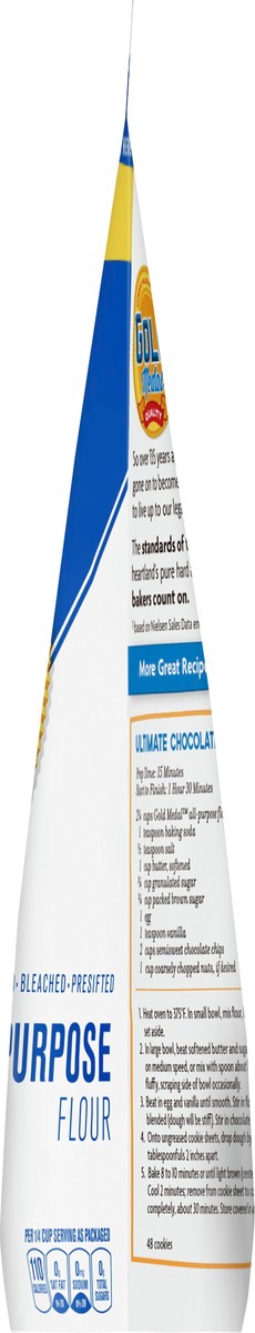 slide 6 of 9, Gold Medal All Purpose Flour, Baking Flour, 3 lb Resealable Bag, 48 oz