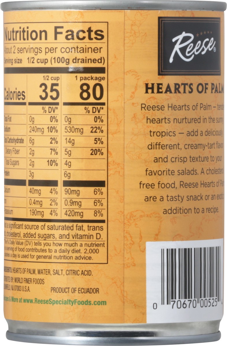 slide 8 of 12, Reese Select Hearts of Palm 14 oz, 14 oz