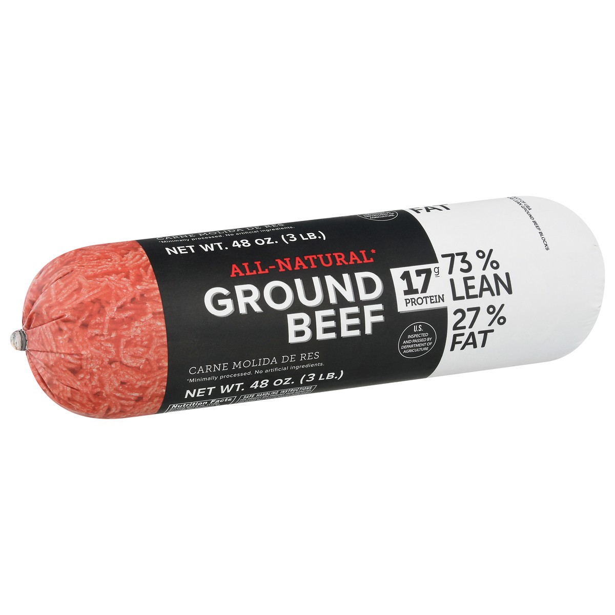 slide 2 of 9, Tyson All-Natural Ground Beef 48 oz, 48 oz