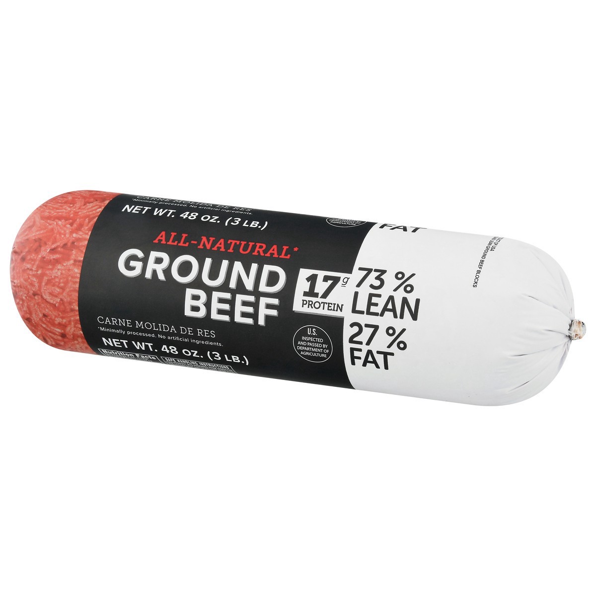 slide 3 of 9, Tyson All-Natural Ground Beef 48 oz, 48 oz