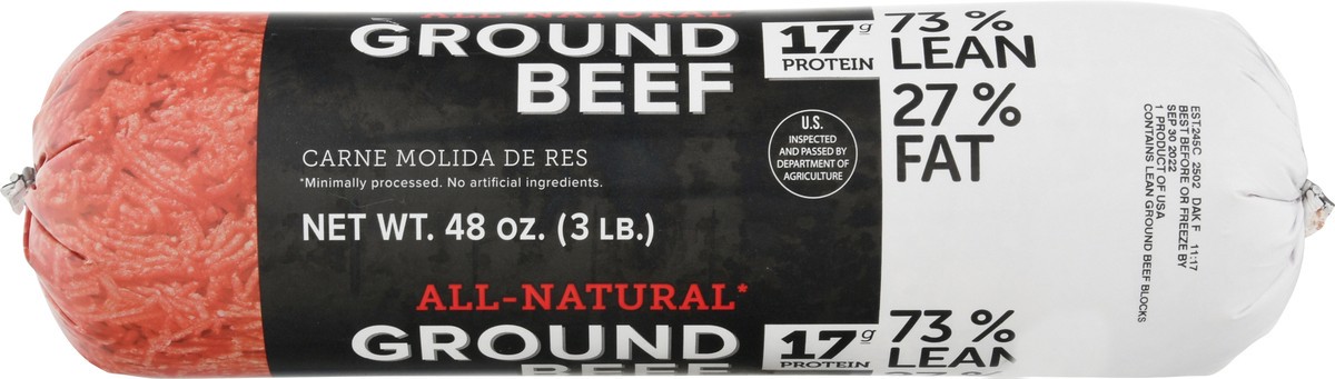 slide 9 of 9, Tyson All-Natural Ground Beef 48 oz, 48 oz