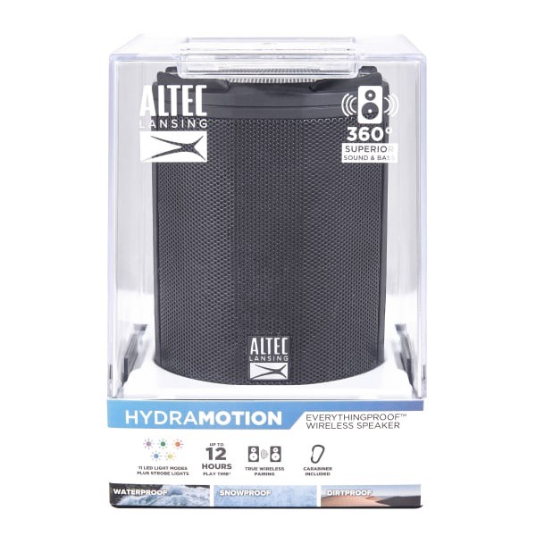 slide 2 of 10, Altec Lansing HydraMotion Everything Proof Speaker - Black, 1 ct