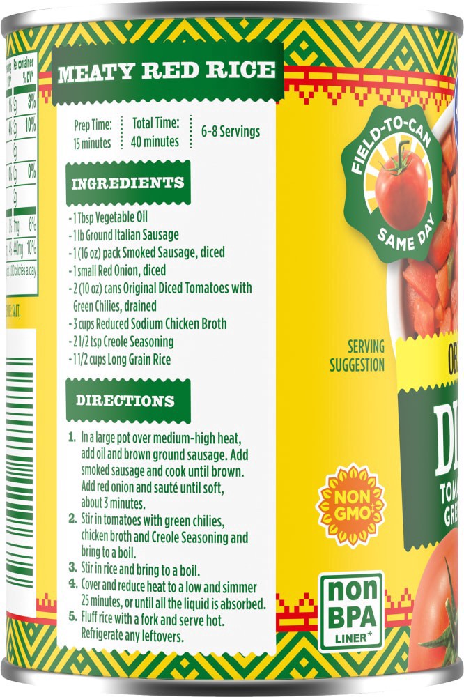 slide 2 of 4, Kroger Orginal Diced Tomatoes With Green Chilies, 10 oz