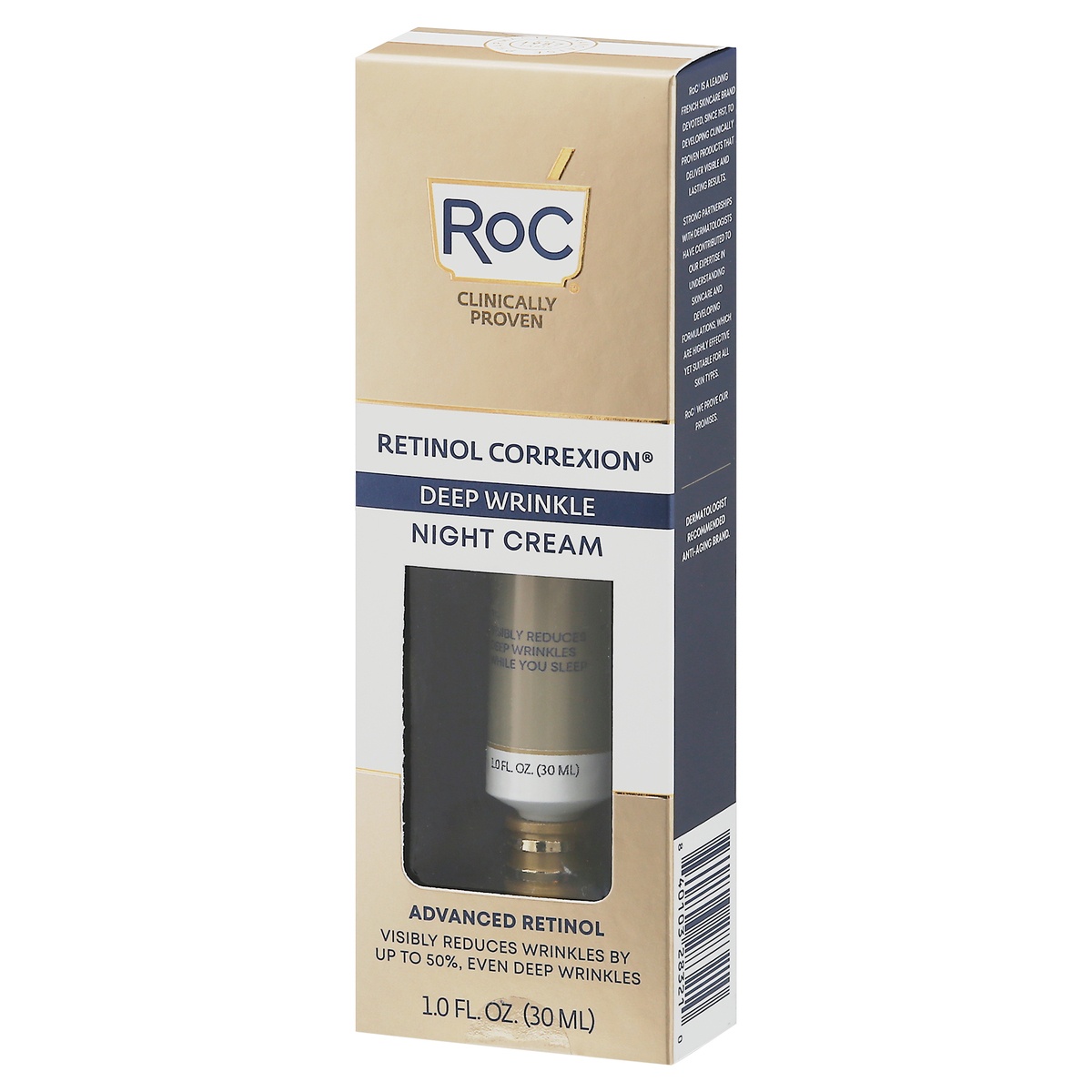 slide 3 of 10, RoC Retinol Correxion Deep Wrinkle Night Cream, 1 fl oz