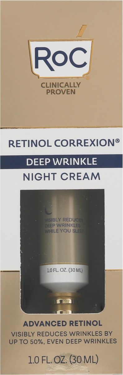 slide 8 of 10, RoC Retinol Correxion Deep Wrinkle Night Cream, 1 fl oz
