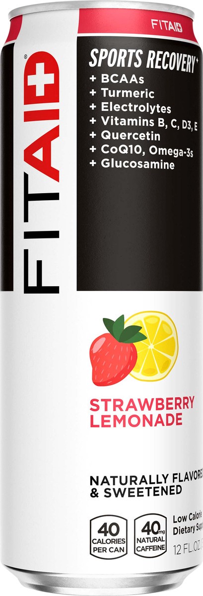 slide 4 of 11, Fitaid Strawberry Lemonade Single Can - 12 fl oz, 12 oz