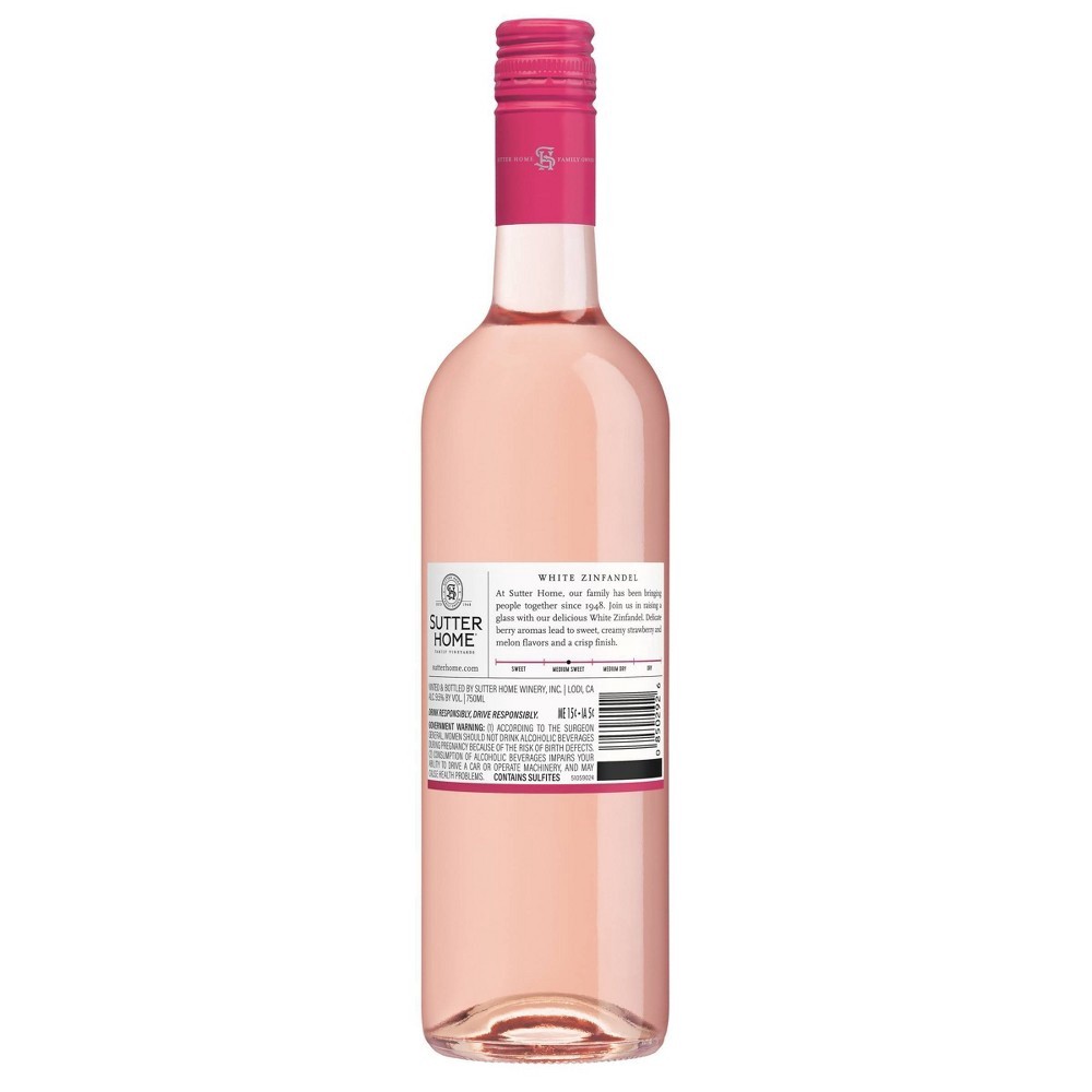 slide 3 of 4, Sutter Home White Zinfandel, 750 ml