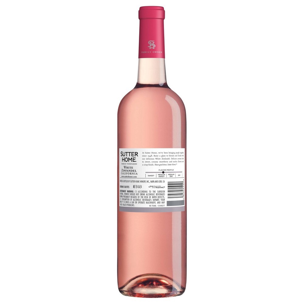 slide 4 of 4, Sutter Home White Zinfandel, 750 ml