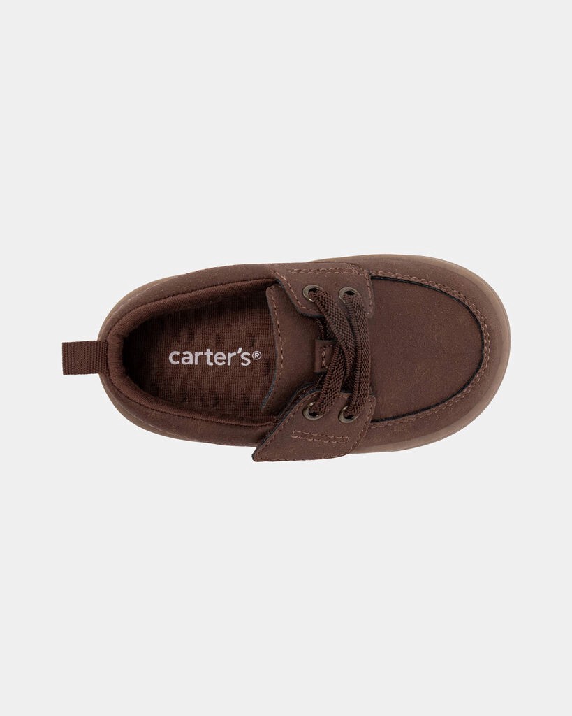 slide 3 of 6, Carter's Baby Boy Every Step® First Walker Casual Shoes - Brown Brown 4.5, 1 ct