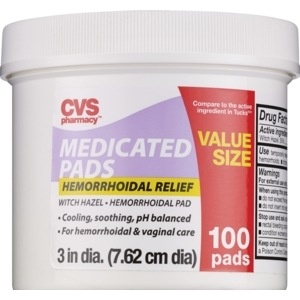 slide 1 of 1, CVS Health Medicated Pads, 100 ct