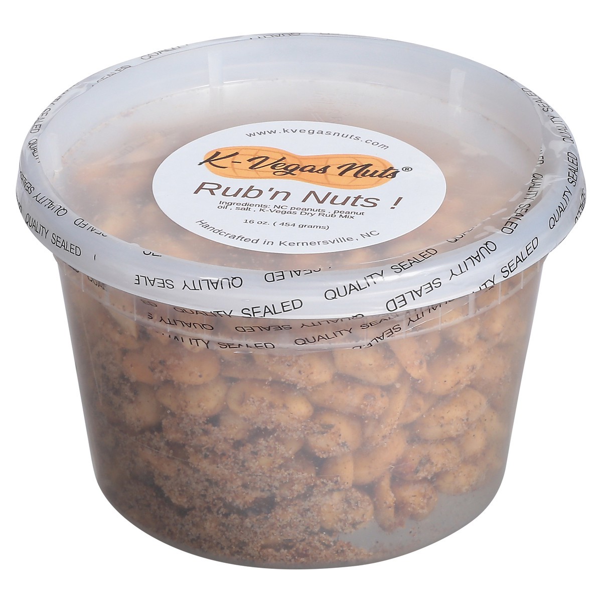 slide 4 of 4, K-Vegas Nuts Rub'n Nuts! Peanuts 16 oz, 16 oz