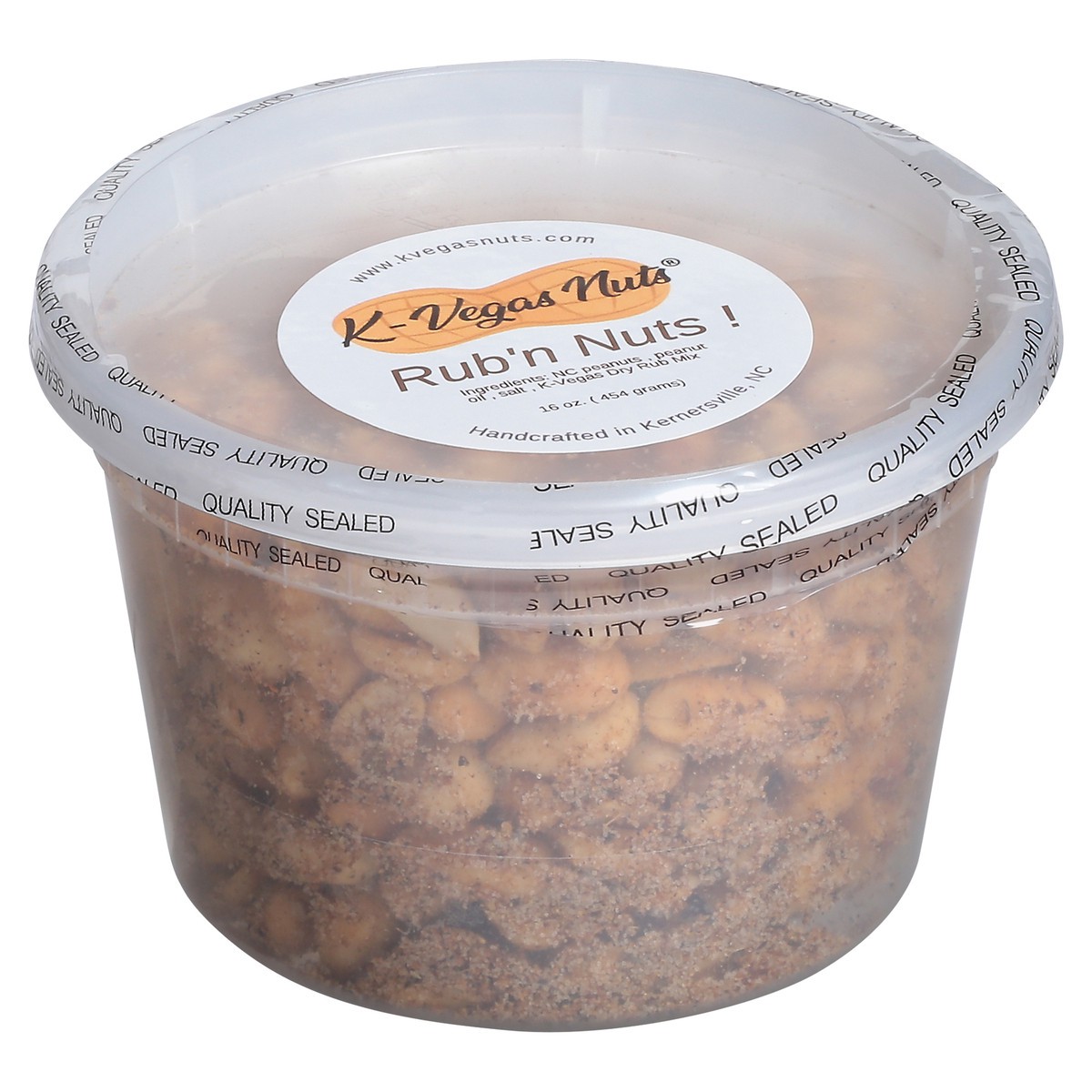 slide 3 of 4, K-Vegas Nuts Rub'n Nuts! Peanuts 16 oz, 16 oz