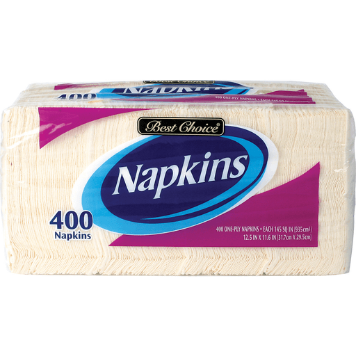 slide 1 of 1, Best Choice Napkins, 400 ct