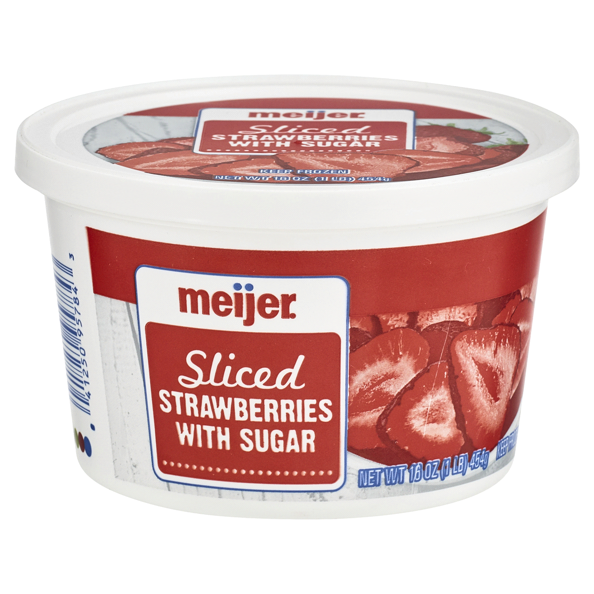 slide 1 of 3, Meijer Frozen Strawberries With Sugar, 16 oz
