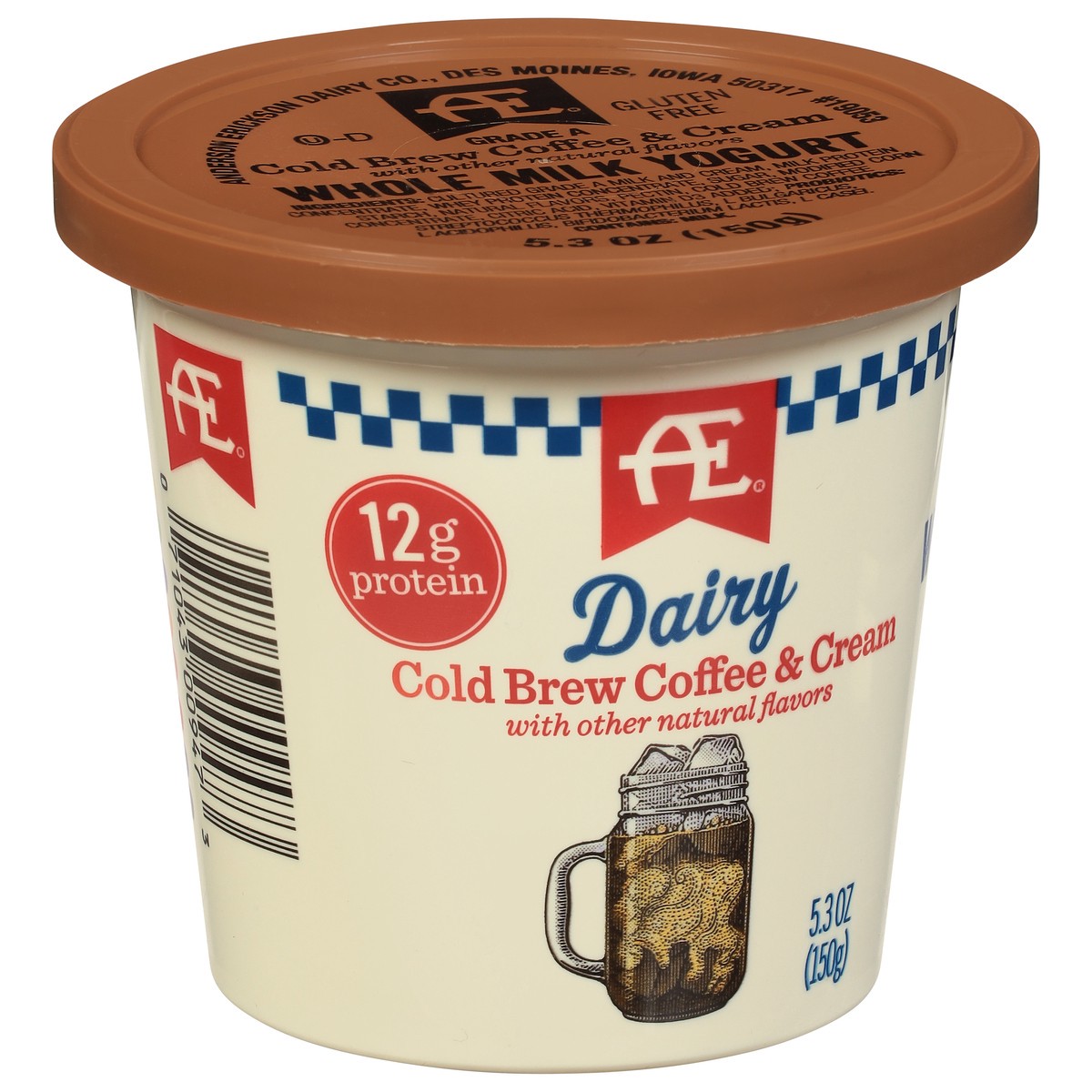 slide 5 of 9, AE Dairy Whole Milk Cold Brew Coffee & Cream Yogurt 5.3 oz, 5.3 oz