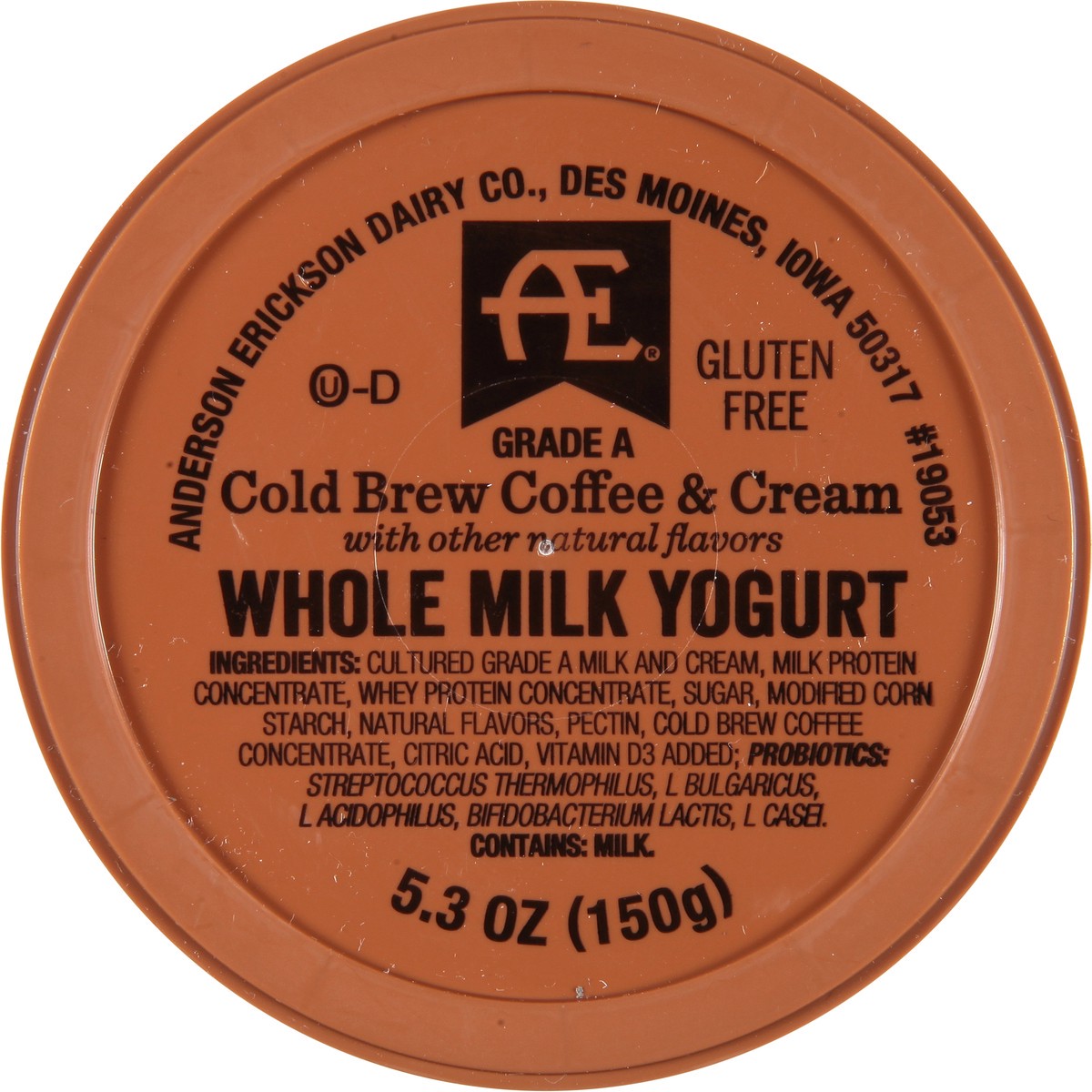 slide 3 of 9, AE Dairy Whole Milk Cold Brew Coffee & Cream Yogurt 5.3 oz, 5.3 oz