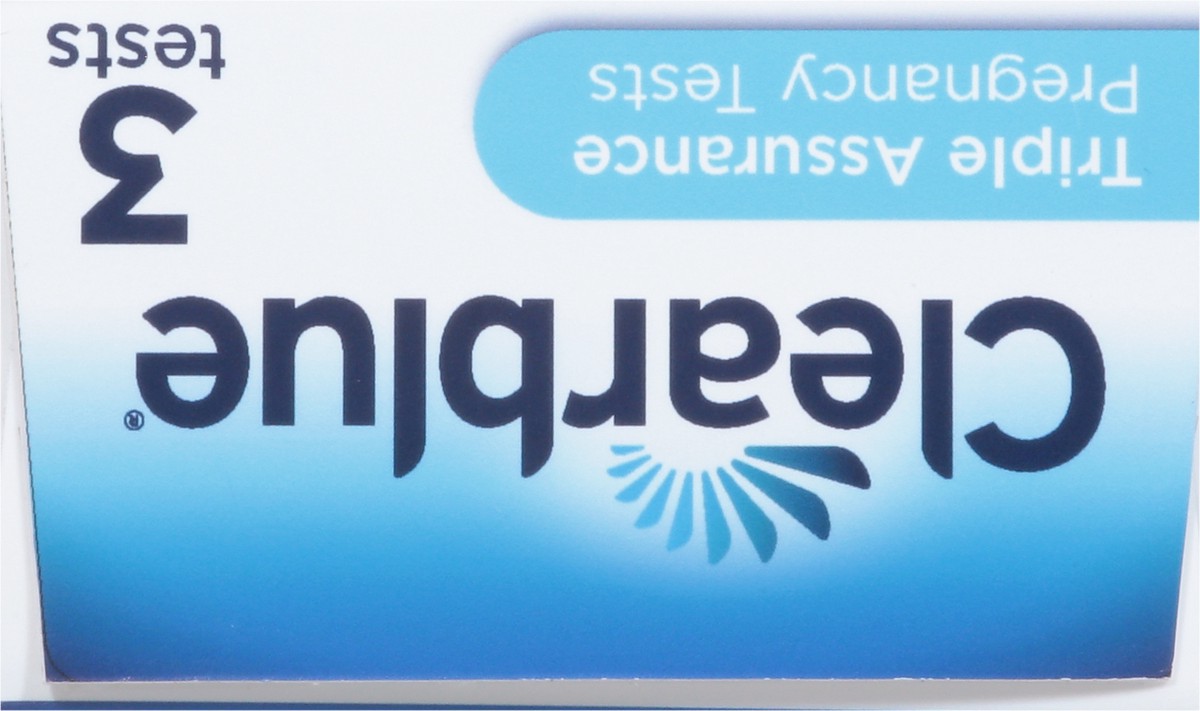 slide 8 of 13, Clearblue Triple Assurance Pregnancy Test Kit, Home Pregnancy Tests, 3 Ways to Test, Results 6 Days Sooner, hCG Hormone Pregnancy Test, Great for Pregnancy Announcement, 3 Ct, 3 ct