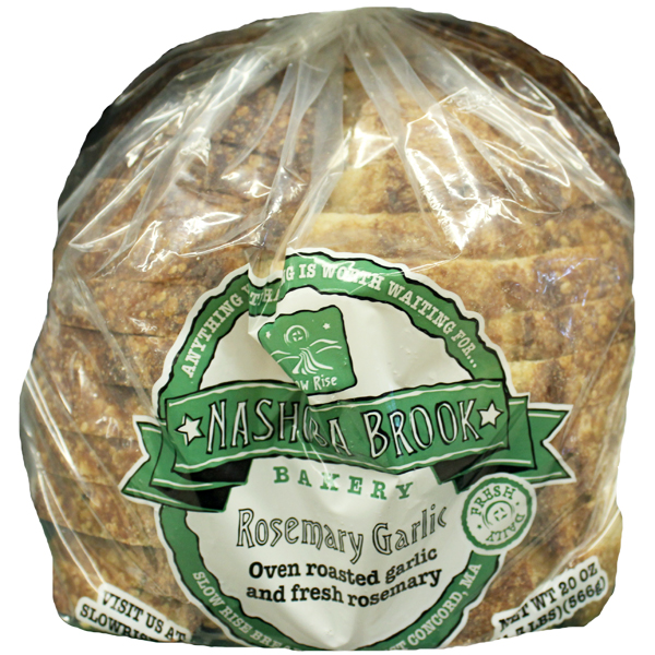 slide 1 of 1, Nashoba Brook Bakery Bread - Roasted Garlic Half, 21 oz