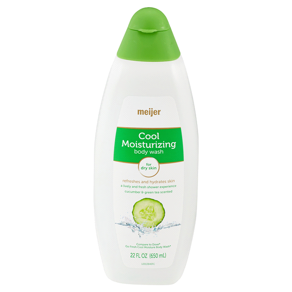 slide 1 of 2, Meijer Cool Moisture Body Wash, 24 oz